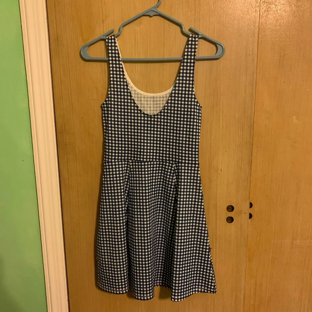 Blue Checkered Sundress - Picture 2 of 3